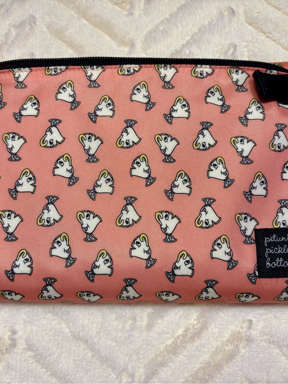 Petunia Pickle Bottom Disney Beauty & The Beast Chip Portable Changing Pad EUC